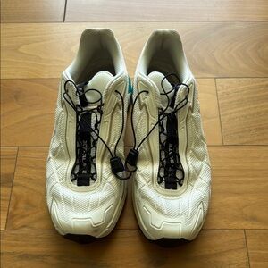 Salomon White Athletic Sneakers with Black Accents